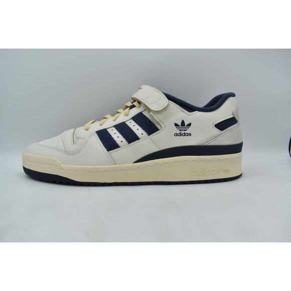 Adidas Mens Size 13 Forum 84‎ Low Off White Navy Blue Court Shoes Sneakers main image 8